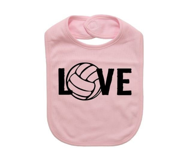 Volleyball Lätzchen, Liebe Volleyball, Baby Baby-Dusche-Geschenk, Geschenk Für Baby, Neugeborene V-Ball Vball von Etsy - EbenezerFire