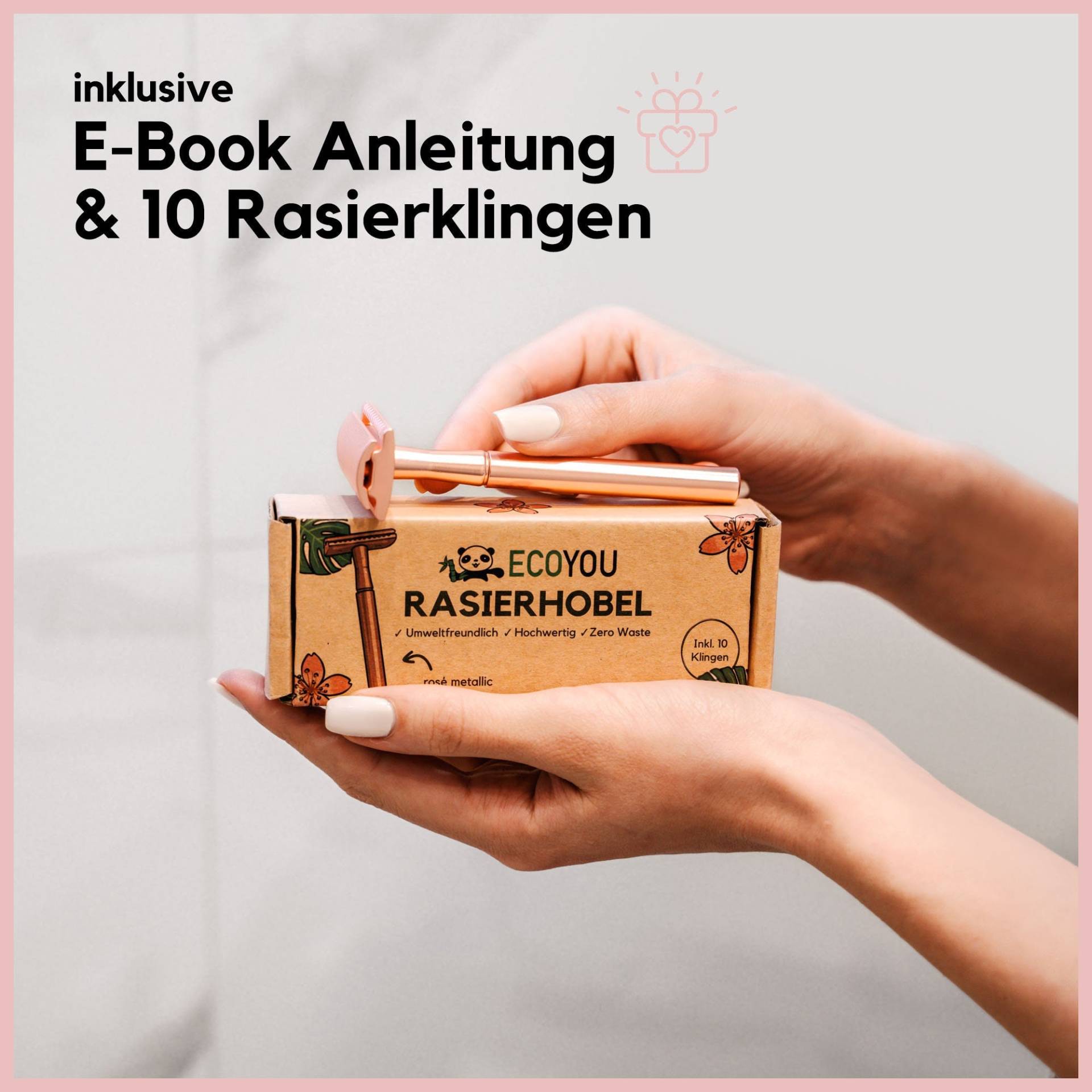 Ecoyou Rasierhobel Metall Rosé Inkl. 10 Klingen, Nachhaltiger Und Sanfter Sicherheitsrasierer, Für Frauen Herren Ecoyou Rasierhobel Metall Rosé Inkl. 10 Klingen, Nachhaltiger Und Sanfter Sicherheitsrasierer, Für Frauen Herren von Etsy - EcoYou