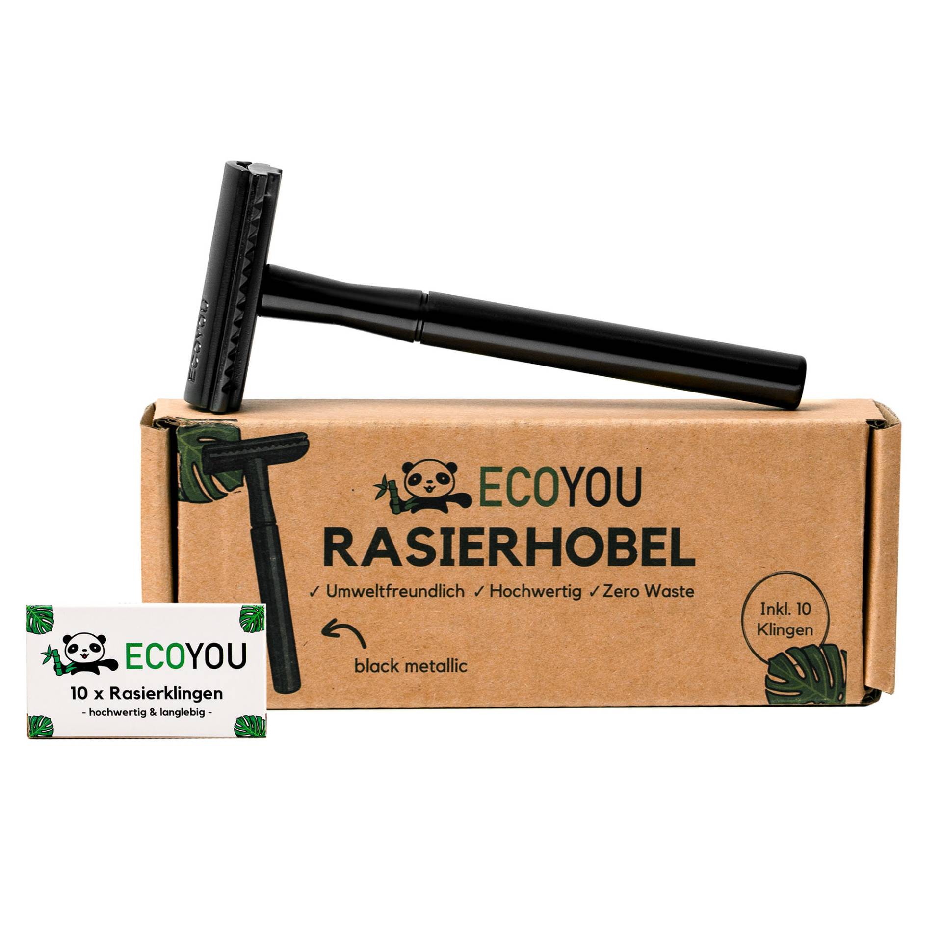 Ecoyou Rasierhobel Metallic Black Inkl. 10 Klingen, Geschlossener Kamm, Damen, Nachhaltiger Nassrasierer Ecoyou Rasierhobel Metallic Black Inkl. 10 Klingen, Geschlossener Kamm, Damen, Nachhaltiger Nassrasierer von Etsy - EcoYou