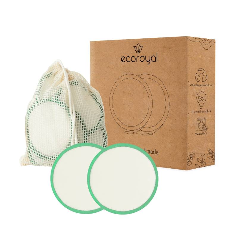 Abschminkpads Waschbar |20 Wiederverwendbare Wattepads Aus Bambus Und Baumwolle | 2-Lagen |Inkl. Wäschenetz von Etsy - Ecoroyal
