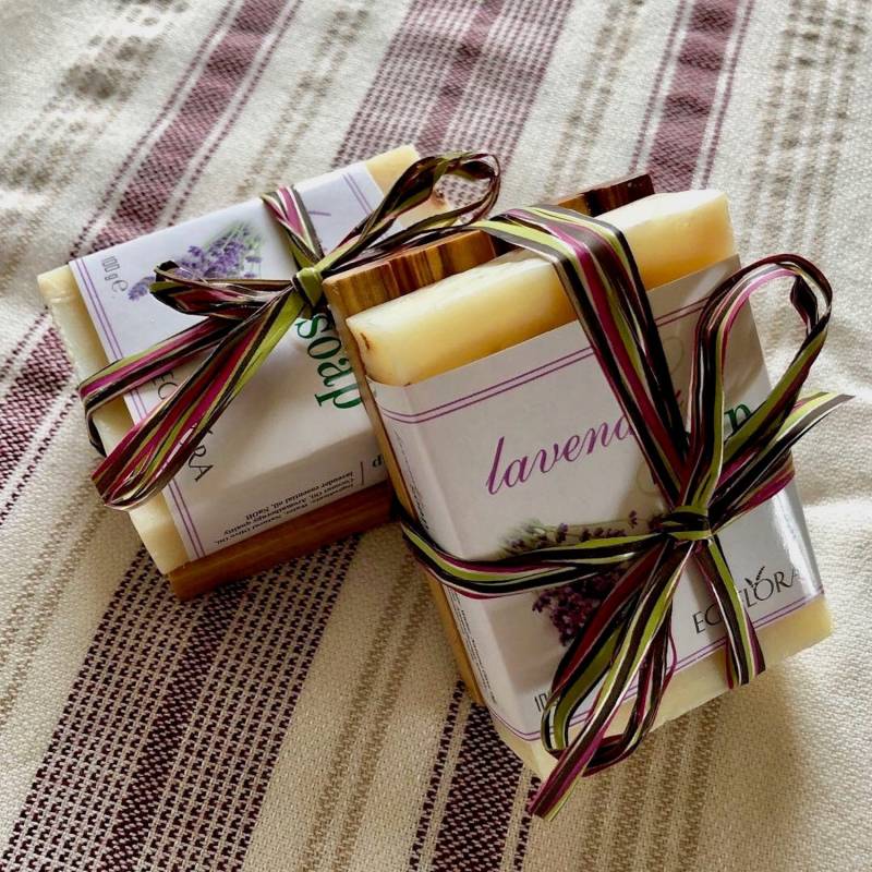 Seifenschale Aus Olivenholz, Eukalyptus & Mohn, Geschenkset von Etsy - Egeflora