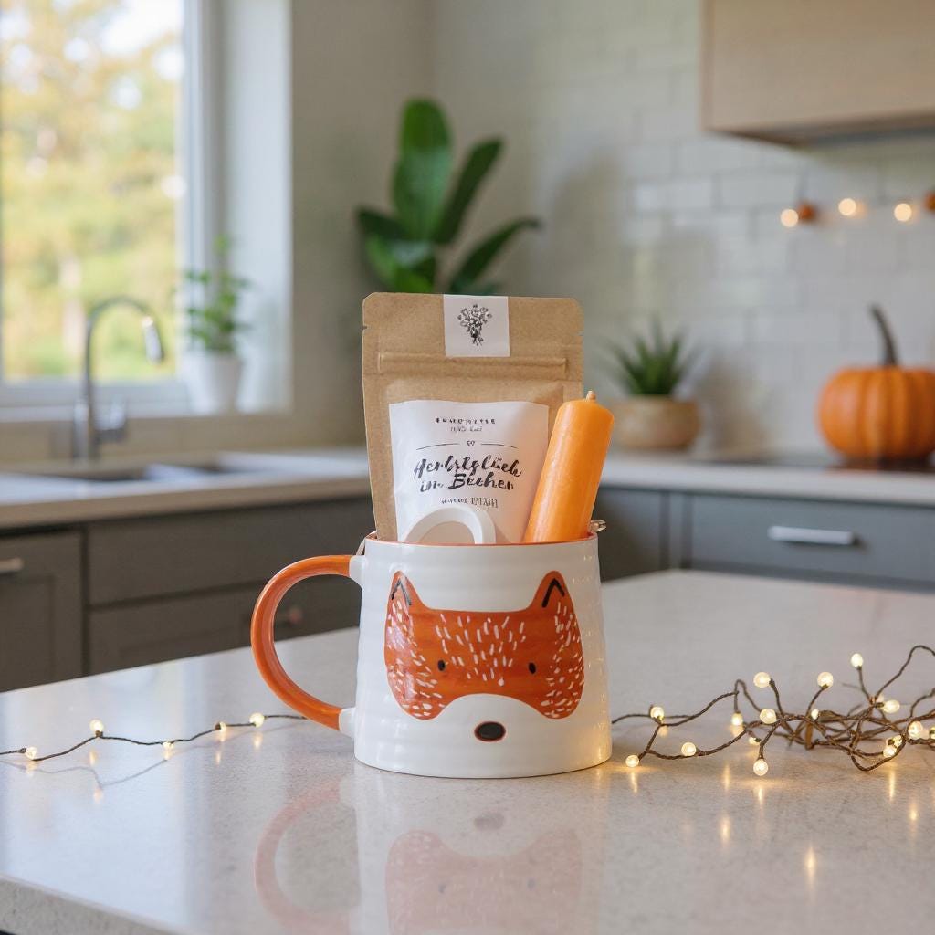 Herbst Geschenkset Fuchs Tasse - Mit Fuchsmotiv, Tee Oder Trinkschokolade, Kerze & Kerzenhalter Gemütliches Herbstgeschenk Herbst Geschenkset Fuchs Tasse - Mit Fuchsmotiv, Tee Oder Trinkschokolade, Kerze & Kerzenhalter Gemütliches Herbstgeschenk von Etsy - EinzelstueckimGlueck