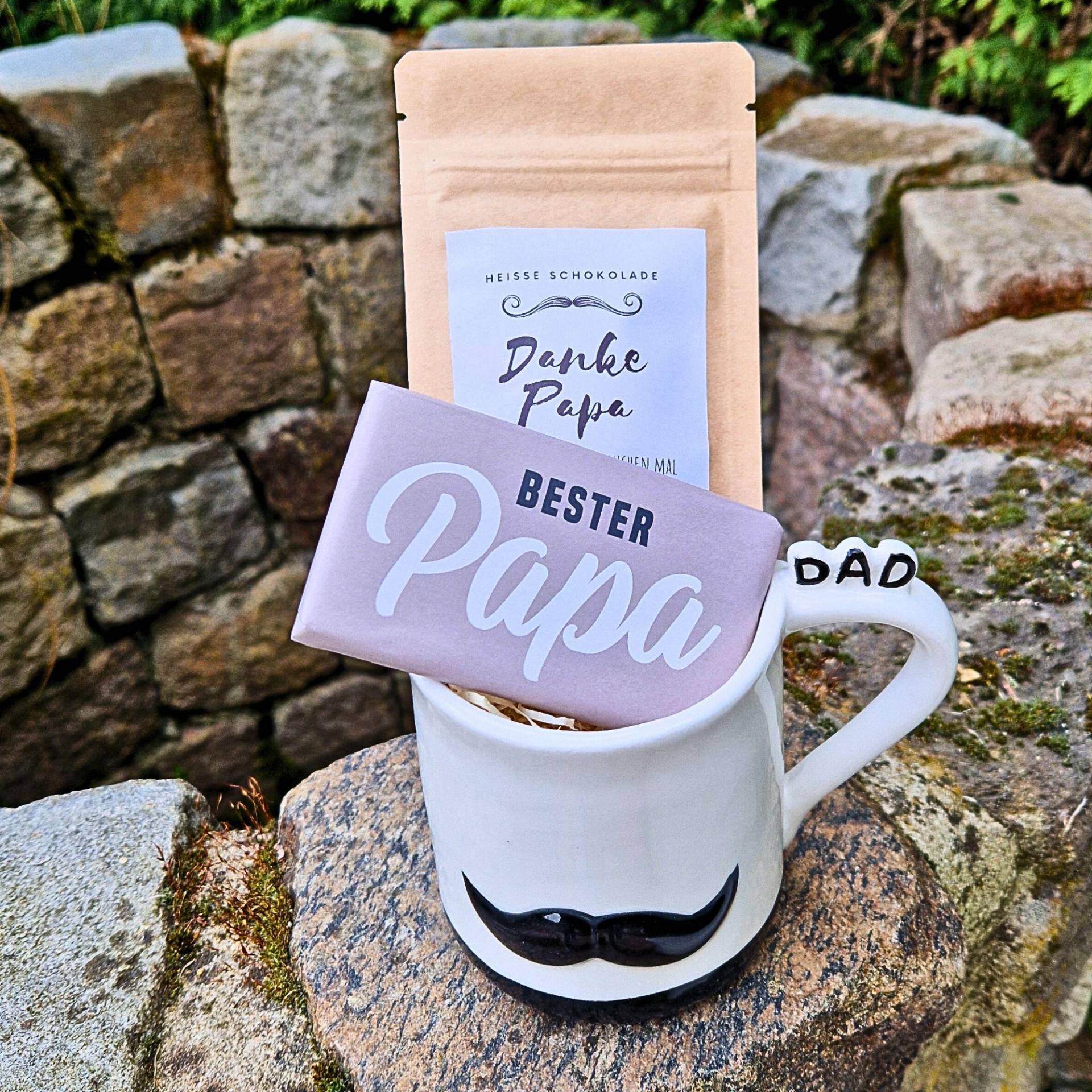 Vatertagsgeschenk Papa - Tasse Mit Schnurrbart Geschenkset Trinkschokolade & Schokolade /Kaffee Bester Vatertagsgeschenk Papa - Tasse Mit Schnurrbart Geschenkset Trinkschokolade & Schokolade /Kaffee Bester von Etsy - EinzelstueckimGlueck