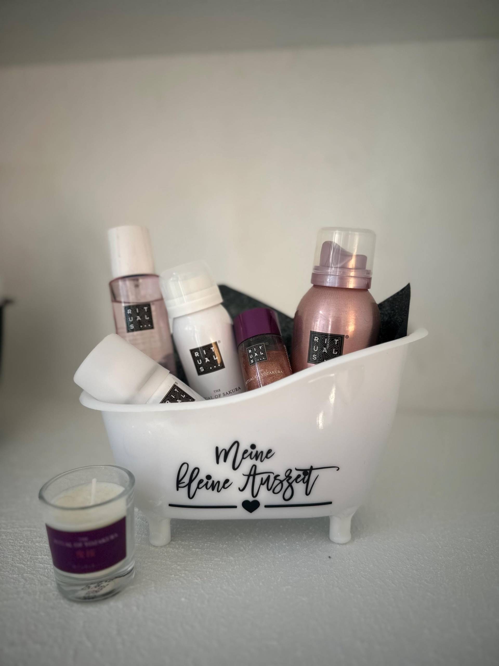 Wellness Geschenk, Deko-Badewanne meine Keine Auszeit von Etsy - ElaDesignKreationen