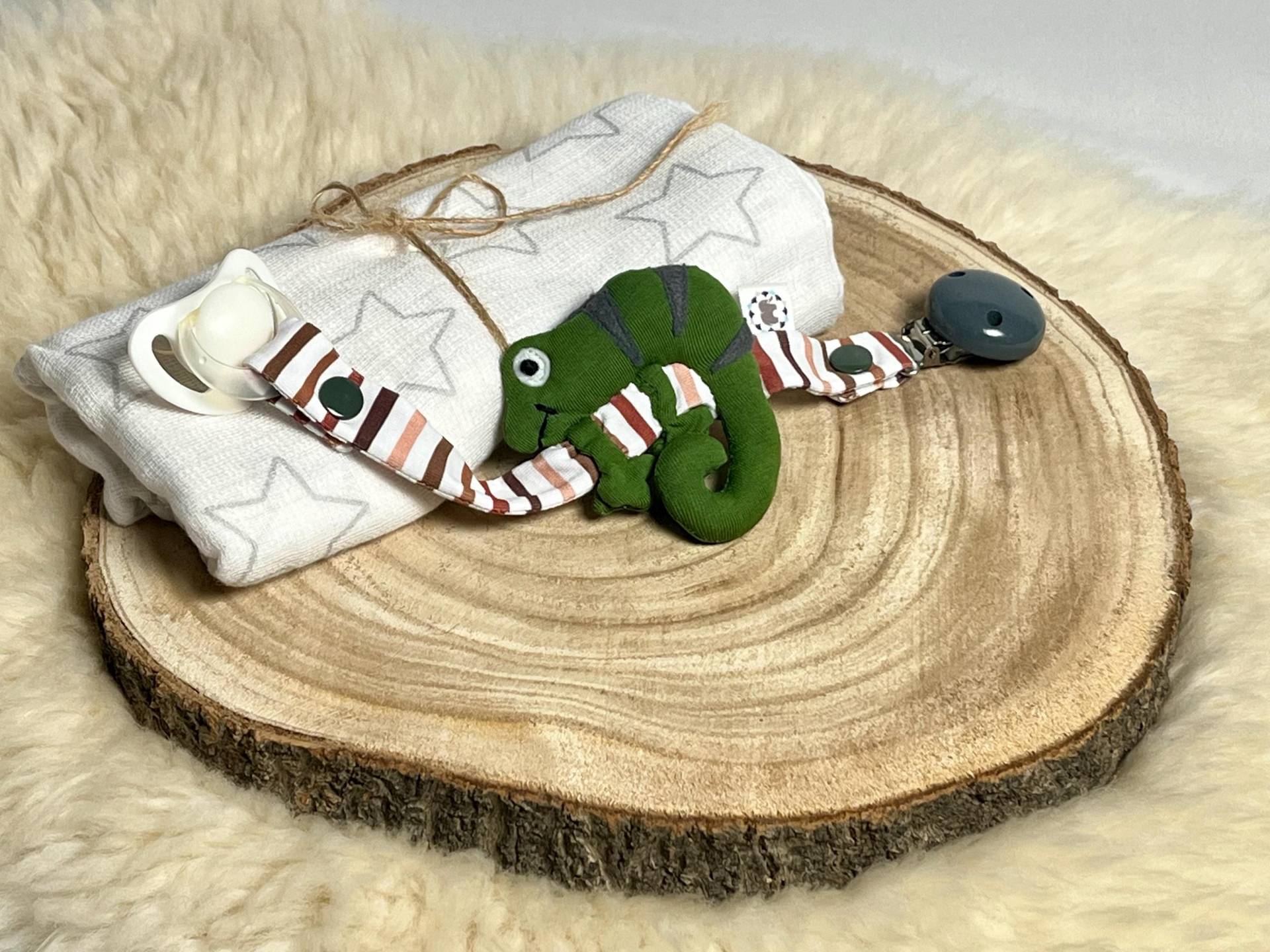 Schnullerkette Chamäleon Schnullerkette Chamäleon von Etsy - Elefantastisch