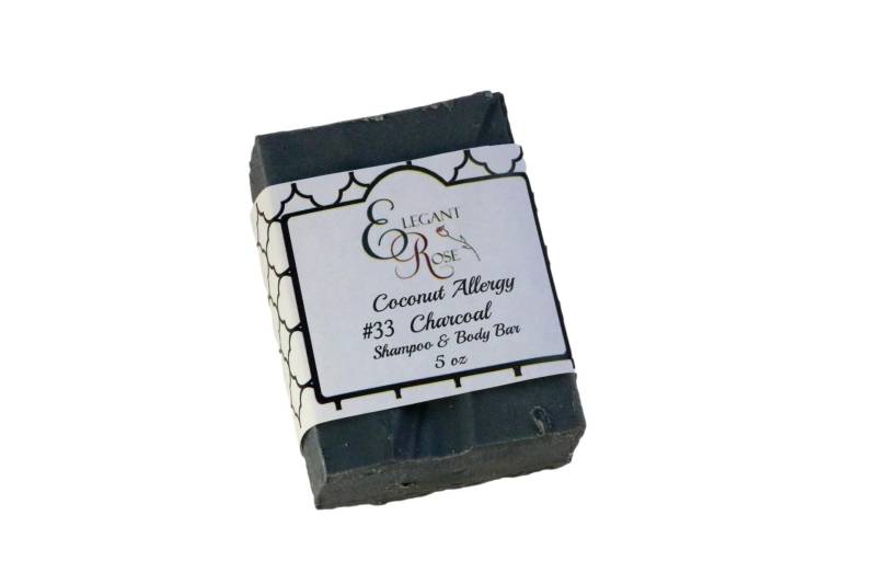 No 33 Charcoal Coconut Allergy Soap, Nicht Parfümierte Kohleseife, Allergenfreies Shampoo Und Body Bar, Ohne Kokosnuss, Palme No 33 Charcoal Coconut Allergy Soap, Nicht Parfümierte Kohleseife, Allergenfreies Shampoo Und Body Bar, Ohne Kokosnuss, Palme von Etsy - ElegantRoseBoutique
