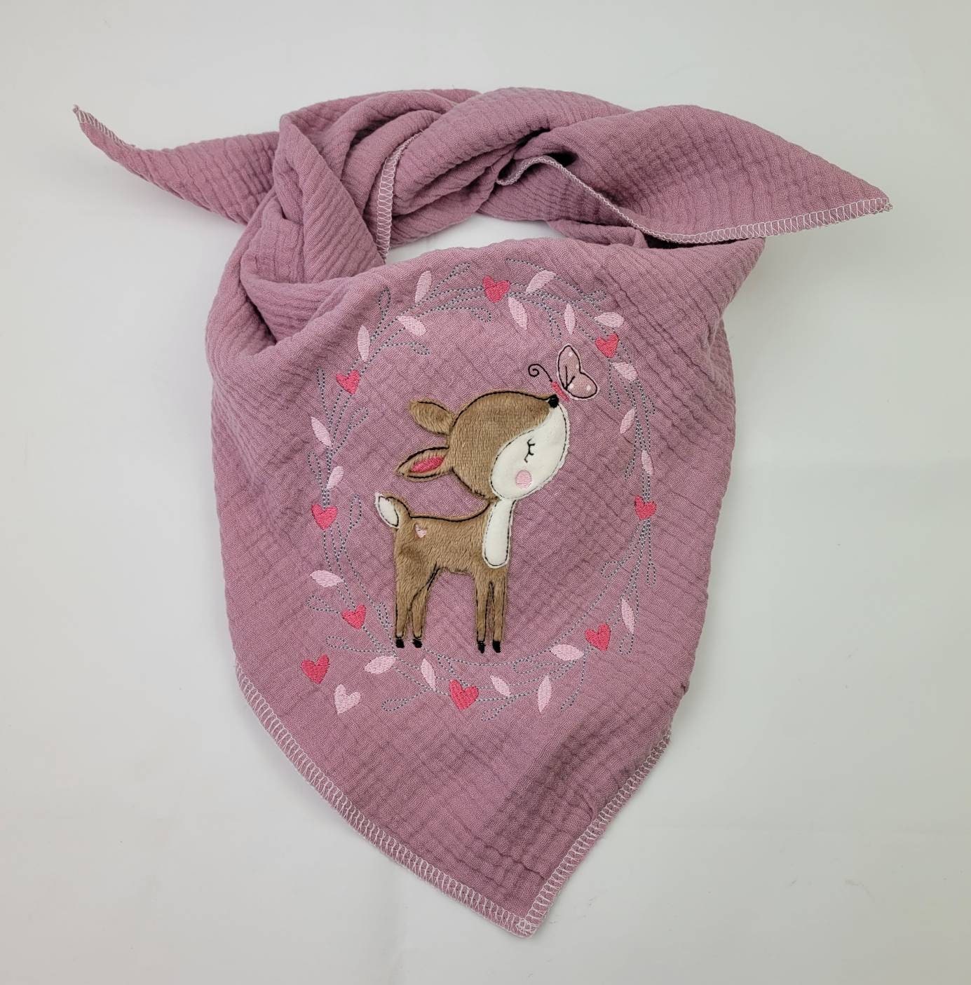 Bio Musselintuch - Rehkitz Mit Schmetterling von Etsy - EliiSt