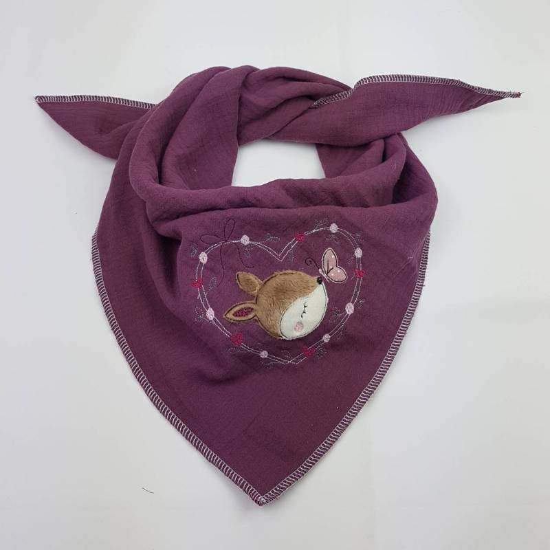 Spucktuch 65x65 - Rehkitz Im Herzkranz von Etsy - EliiSt