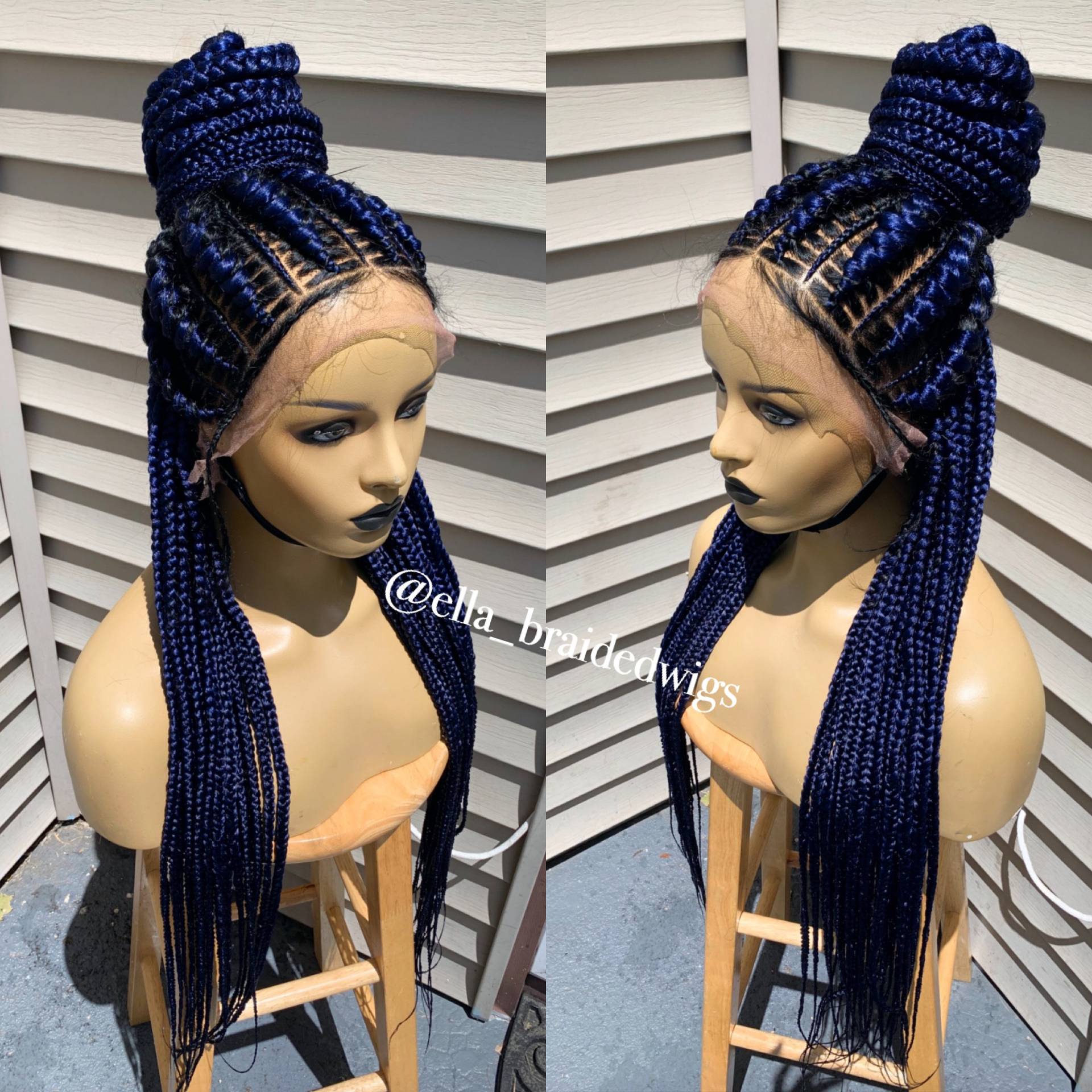 Chiffon-Ghana-Perücke Chiffon-Ghana-Perücke von Etsy - Ellasbraidedwigs