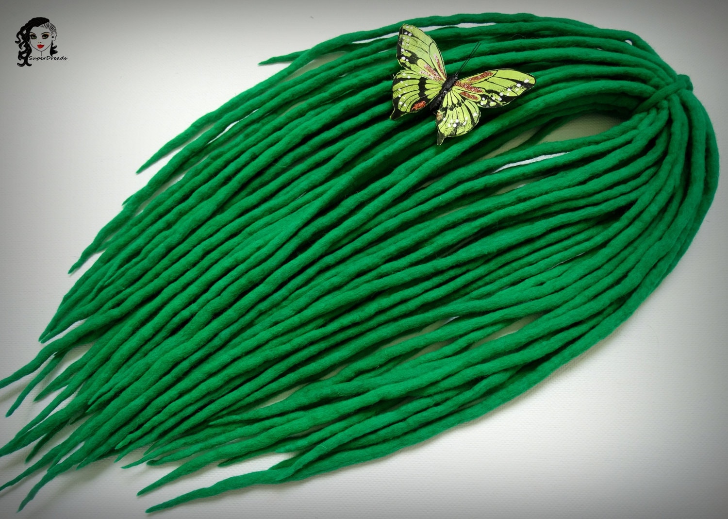 Wolle Dreadlocks Dreads " Grün " De" von Etsy - ElloshopDreads