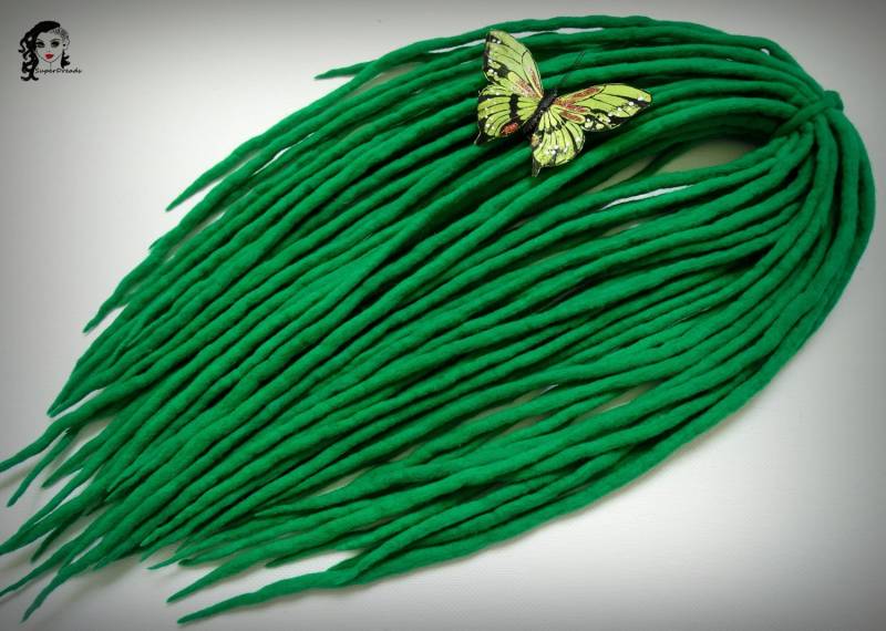 Wolle Dreadlocks Dreads " Grün " De" von Etsy - ElloshopDreads
