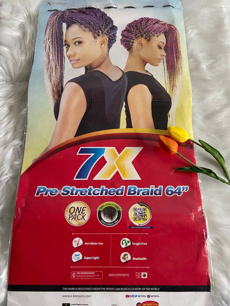Original 100% Kanekalon X-Pression Flechthaarverlängerung 7X Vorgedehntes Braid 64" Original 100% Kanekalon X-Pression Flechthaarverlängerung 7X Vorgedehntes Braid 64" von Etsy - Elnaspassion