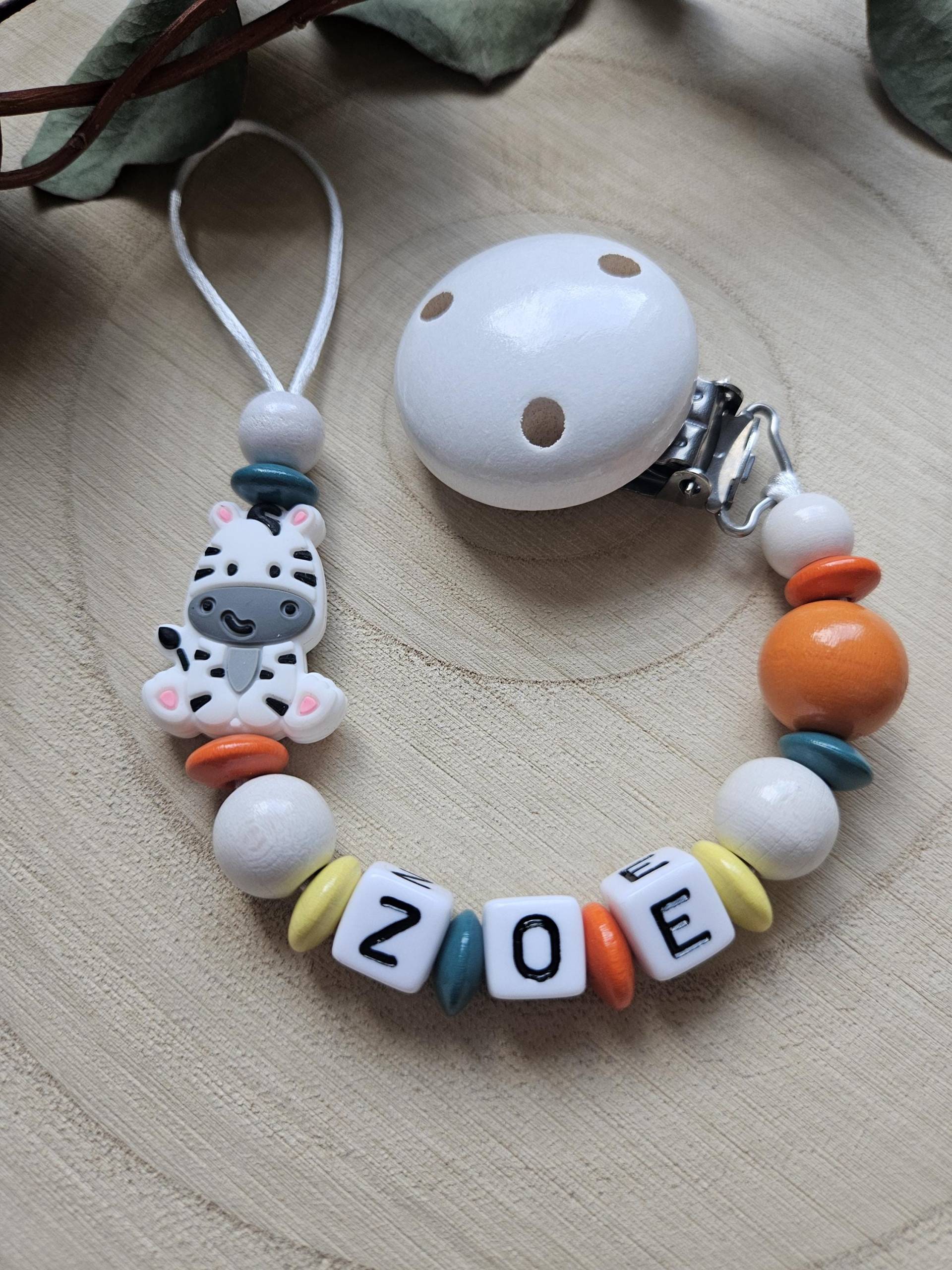 Personalisierte Schnullerkette Mit Namen, Baby Geschenk. Jungel Tiere Personalisierte Schnullerkette Mit Namen, Baby Geschenk. Jungel Tiere von Etsy - EloniShop