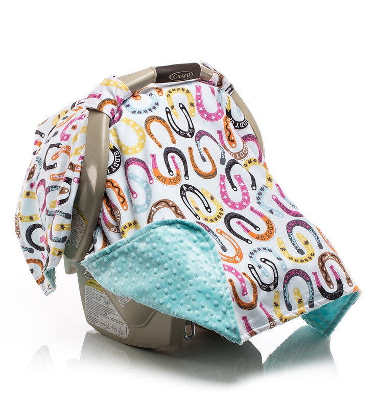 Mädchen Carseat Baldachin, Autositz Cover, Baby Girl, Hufeisen, Cowgirl, Aqua Blaugrün, Heiße Rosa Gelb Aqua, Luckie Baumwolle Mädchen Carseat Baldachin, Autositz Cover, Baby Girl, Hufeisen, Cowgirl, Aqua Blaugrün, Heiße Rosa Gelb Aqua, Luckie Baumwolle von Etsy - ElonkaNichole