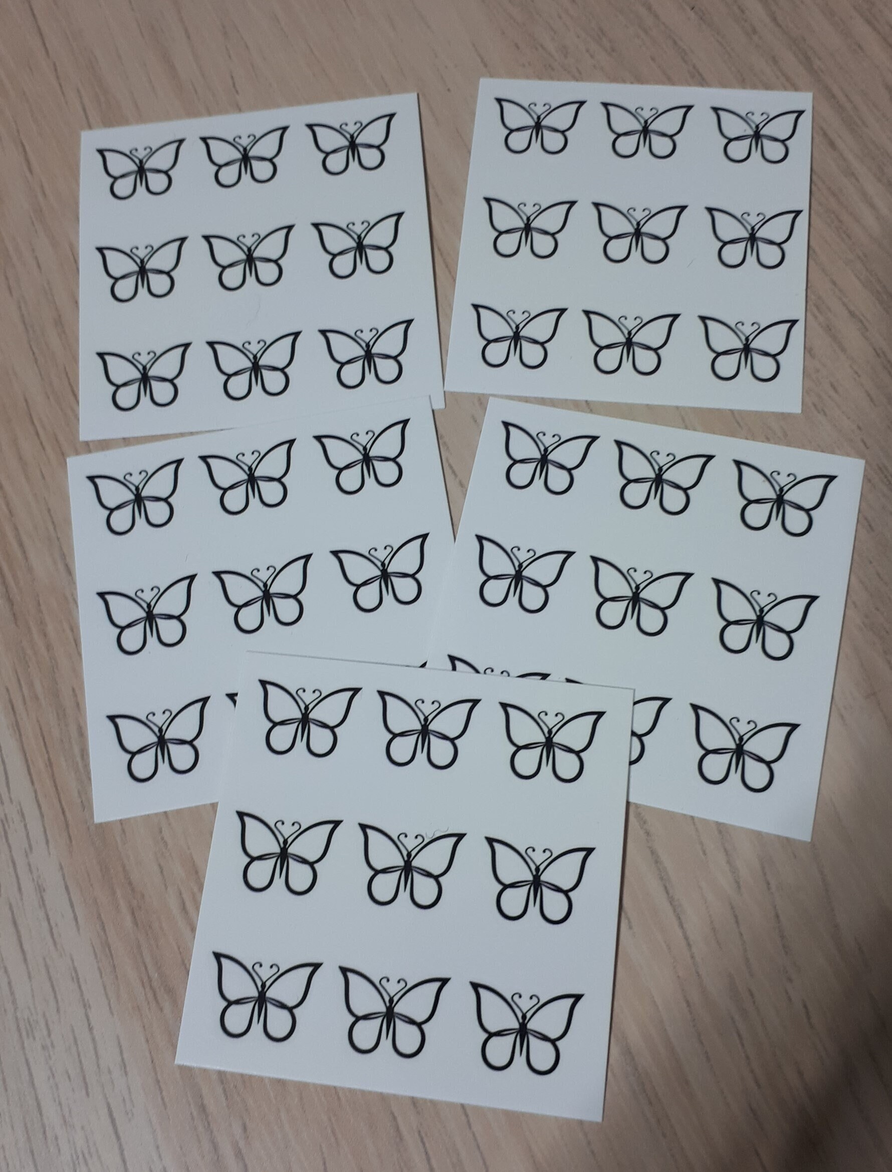 45 Schmetterlinge/Ups Tattoos Miniaturen Temporäre Tattoo Fake-Tattoo Schwarz 45 Schmetterlinge/Ups Tattoos Miniaturen Temporäre Tattoo Fake-Tattoo Schwarz von Etsy - ElyZeSHOP