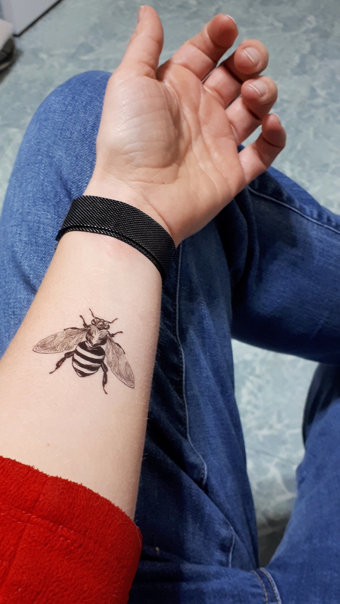 5 Bienen-Tattoos, Biene, Schwarz, Temporäres Tattoo, Fake Tattoo 5 Bienen-Tattoos, Biene, Schwarz, Temporäres Tattoo, Fake Tattoo von Etsy - ElyZeSHOP