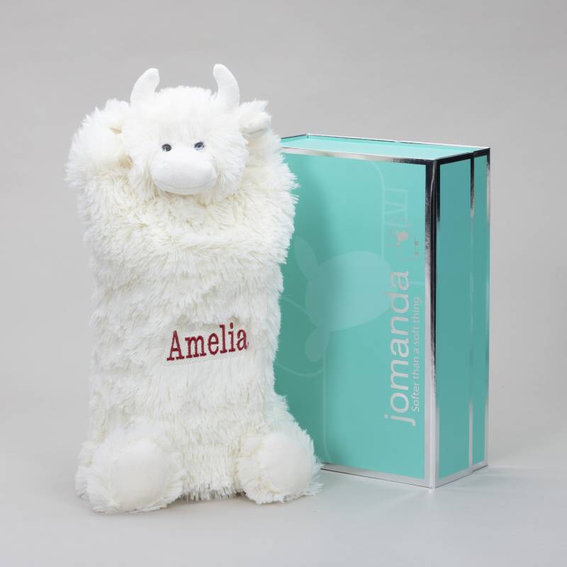 Highland Cow Wärmflasche, Pyjama Hülle, Kuh, Plüsch Kuh Geschenk, Geschenkset, Weihnachten, Geburtstag von Etsy - Embroiderycabin