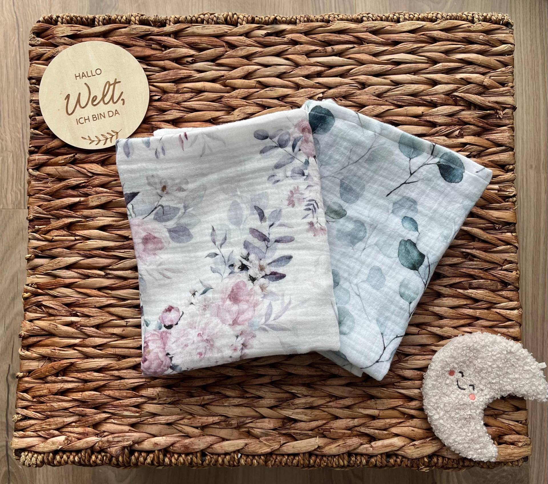 Musselin Spucktuch/ Windel „Eukalyptus" Oder „Floral" von Etsy - EmiLioHandgemachtes