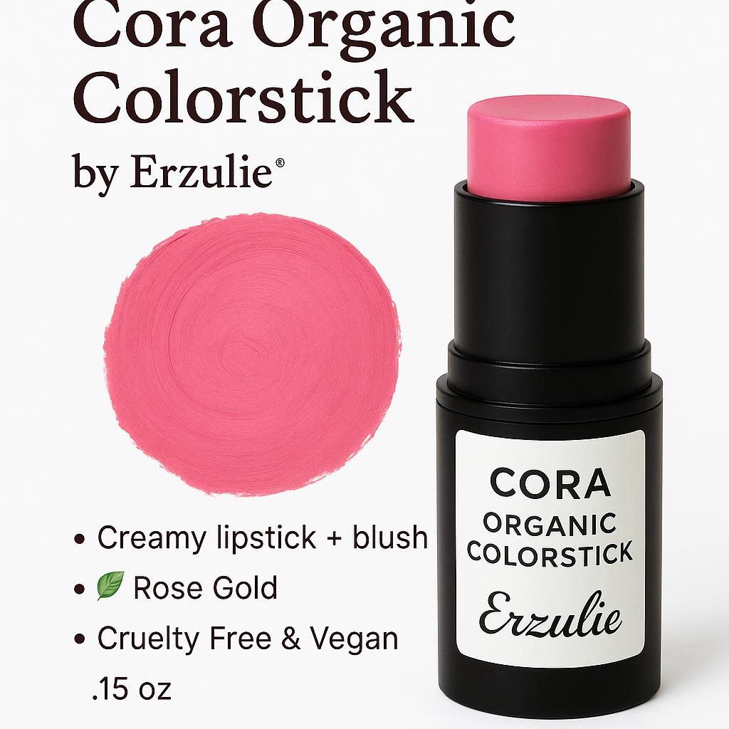 Cora Organic Lippenstift Und Rouge Colorstick ™ | Rosegold Knallrosa Tierversuchsfrei Ungiftiges Make-Up Naturkosmetik Saubere Schönheit von Etsy - ErzulieCosmetics