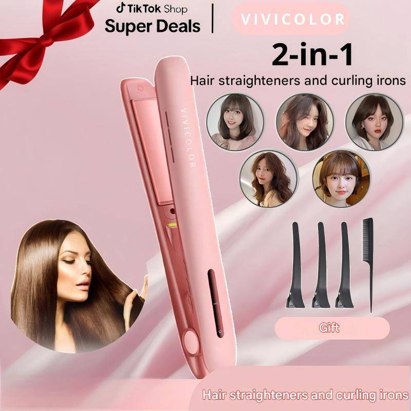 Gentlemen's Bangs Two-In-One Straight Hair Curler With Ion Care, Compact & Portable, Suitable For Dormitory Use Gentlemen's Bangs Two-In-One Straight Hair Curler With Ion Care, Compact & Portable, Suitable For Dormitory Use von Etsy - EsminRole