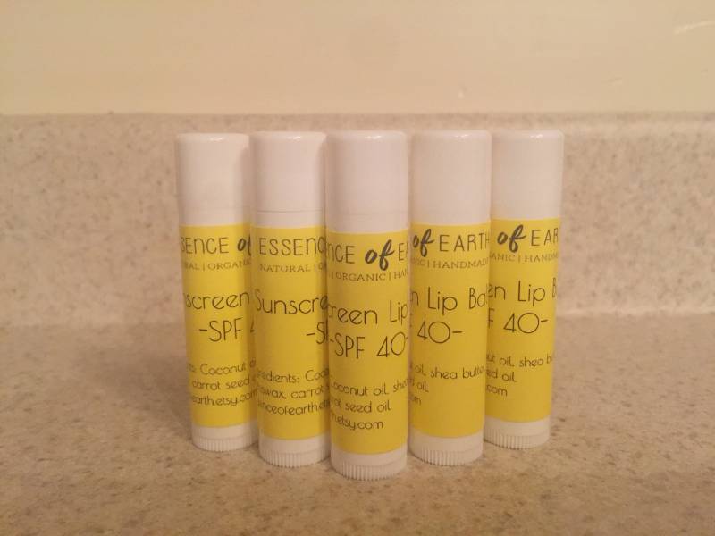Sonnenschützender Lippenbalsam. Lsf 40 von Etsy - EssenceofEarth