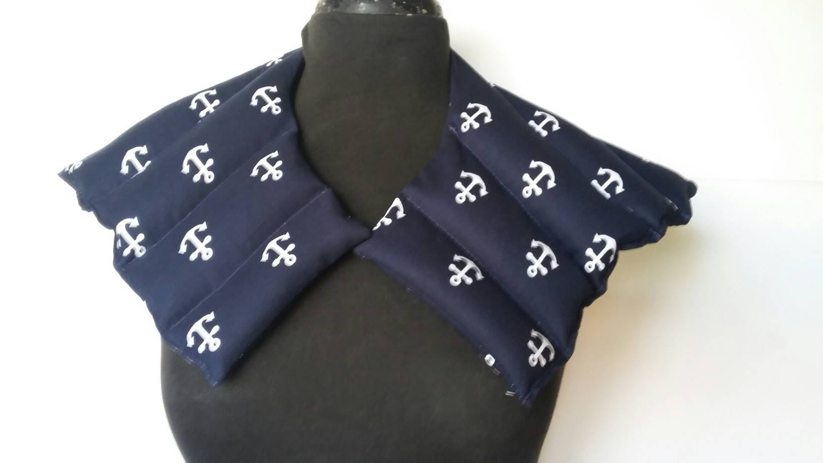 Navy Anchor Rice Kissen Warme Kalte Therapie Wrap von Etsy - Essiedesigns