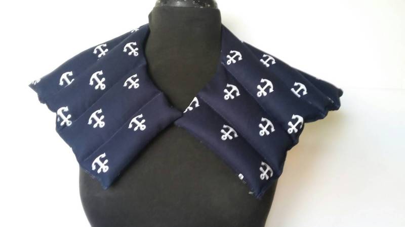 Navy Anchor Rice Kissen Warme Kalte Therapie Wrap von Etsy - Essiedesigns