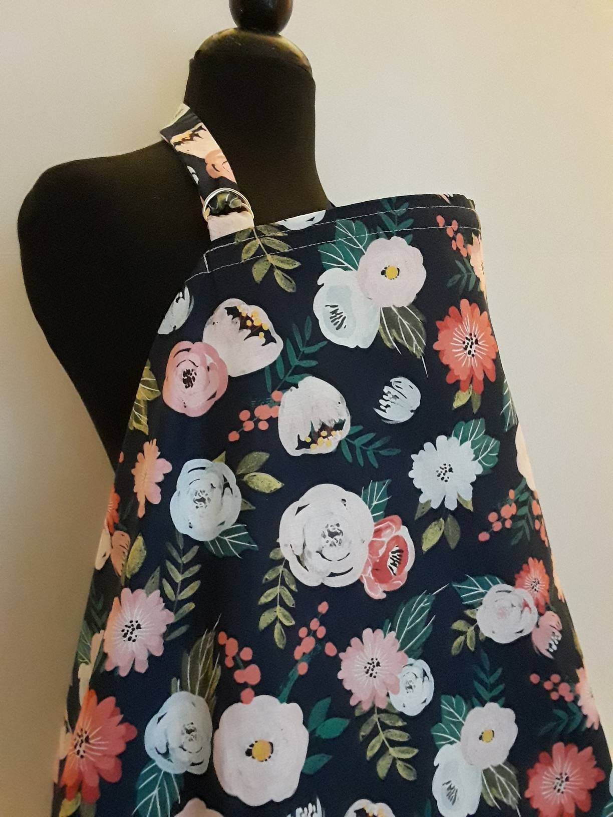 Navy Floral Rose Stillhülle, Stillen Füttern Cover Up, Still von Etsy - Essiedesigns