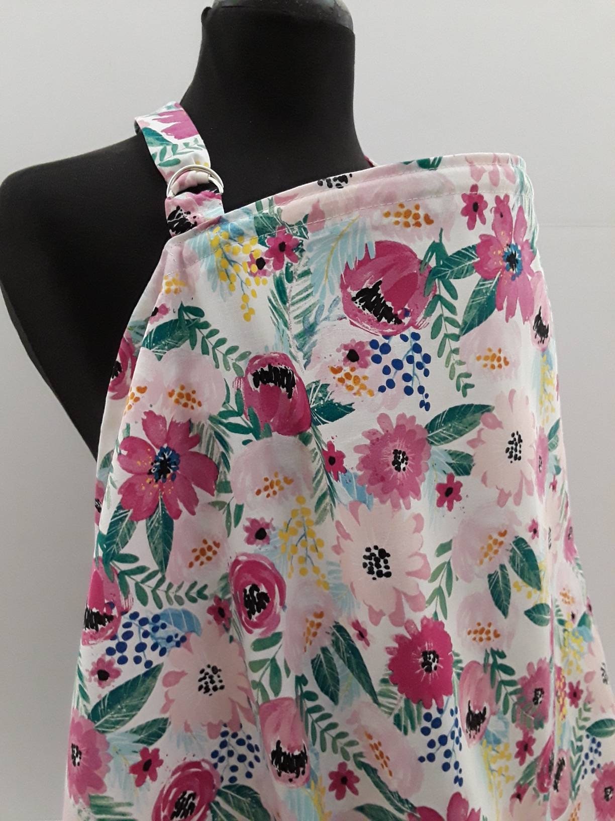 Rosa Blumen-Pflege-Abdeckung, Stillen Füttern Vertuschen, Nursing Cover Up von Etsy - Essiedesigns