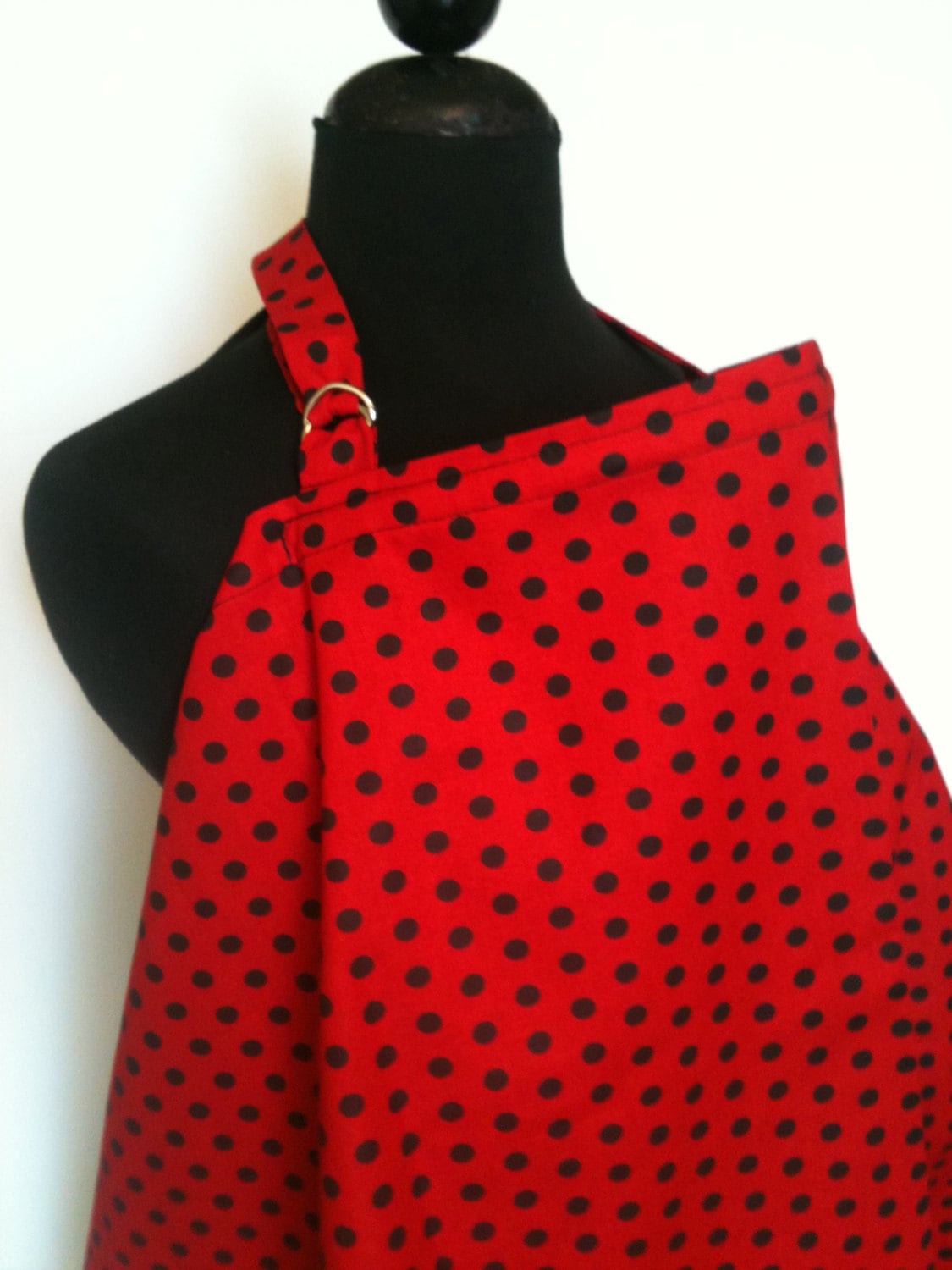 stillschal Gepunktet Aus Baumwolle in Rot Mit D-Ring von Etsy - Essiedesigns