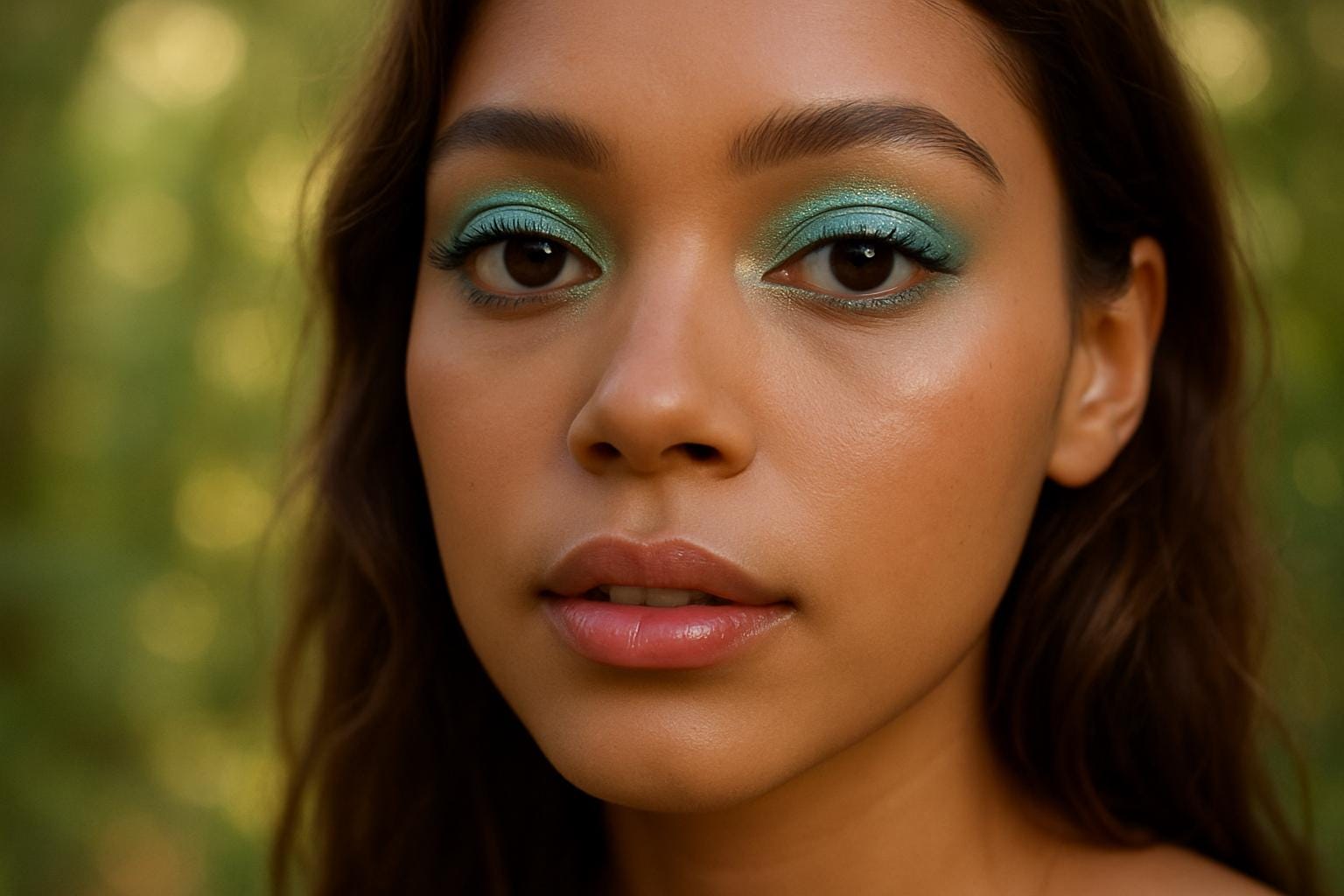 Blaugrüner Lidschatten Mit Goldschimmer - "Mermaiden" Natürliches Veganes Mineral Make Up von Etsy - Etherealle