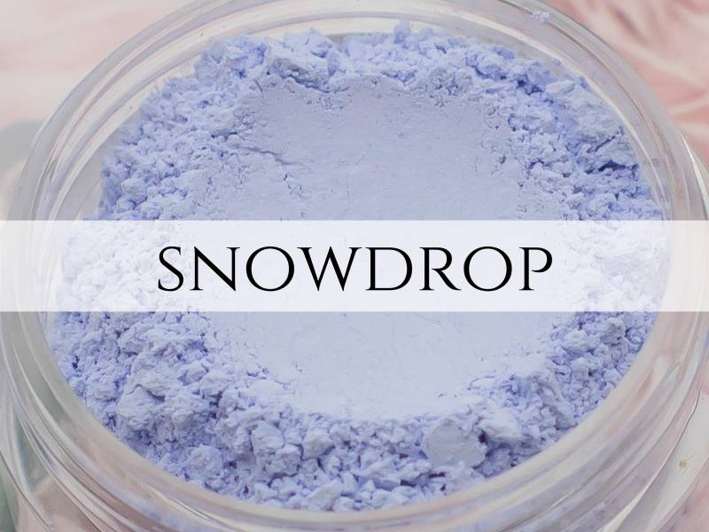 Eyeshadow Sample Snowdrop Matt Hellblau Ganz Natürlich Mineral Make-Up von Etsy - Etherealle