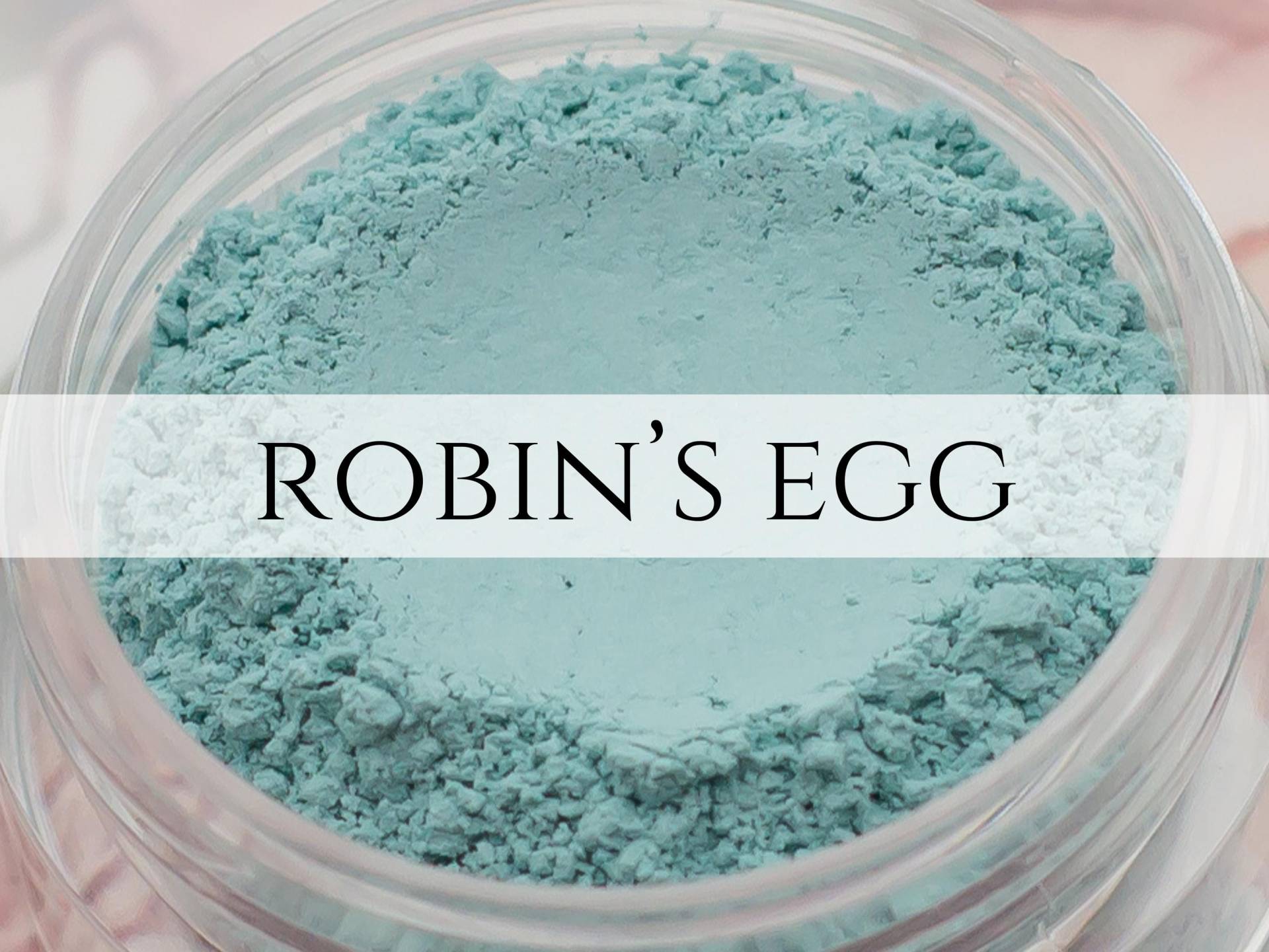 Lidschatten Beispiel Robin's Egg Matte Light Aqua Blau Türkis Vegan Mineral Make-Up von Etsy - Etherealle