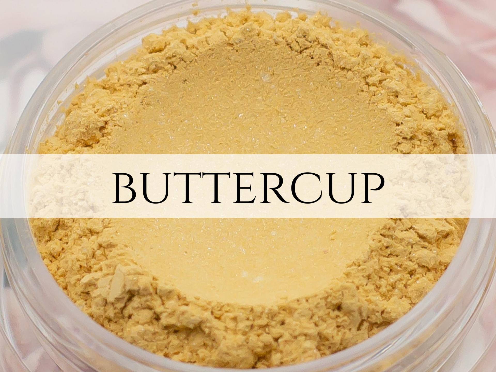 Lidschatten Probe Buttercup Schimmerndes Blasses/Hellgelbes | Vegan Mineral Makeup von Etsy - Etherealle