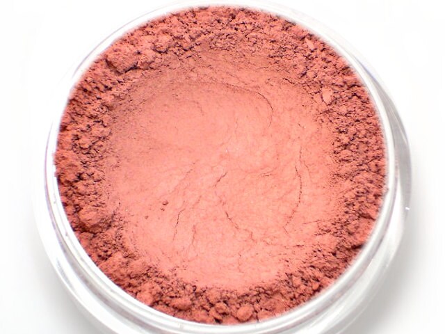Matt Dunkel Rosa Erröten - "Himbeere Torte" | Hell Matt Himbeere Rosa, Net Wt 4.5G Glas Vegan Mineral Blush von Etsy - Etherealle