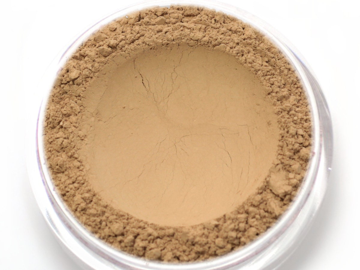 Mineral Foundation - Wunder Pulver Formel Im Schatten "Caramel" Halbschatten Mit Einem Gelben Unterton von Etsy - Etherealle