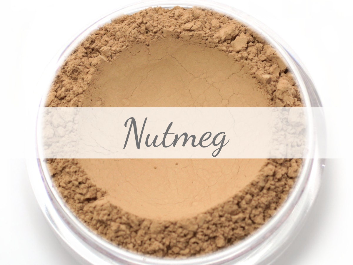 Mineral Wonder Powder Foundation Sample - "Nutmeg" Mittlerer Farbton Mit Neutralem Unterton Veganes Make-Up von Etsy - Etherealle