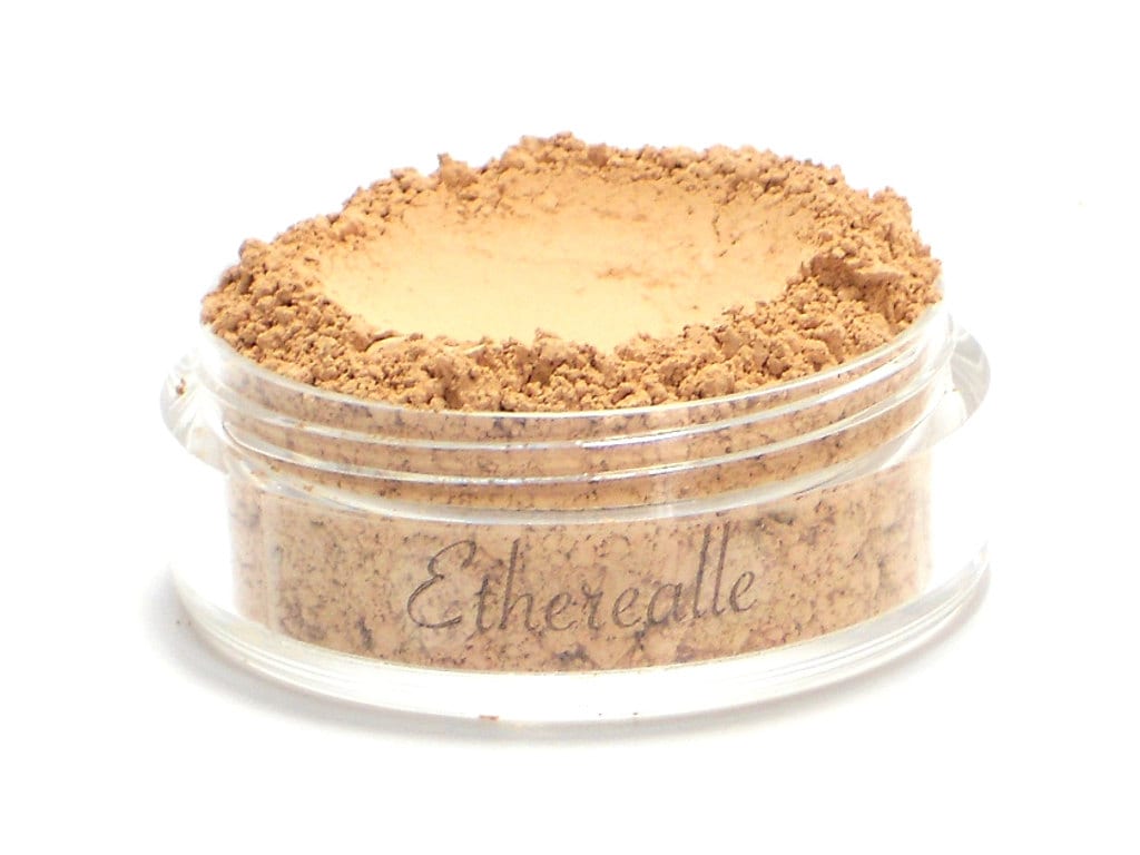 Vegan Mineral Powder Foundation Biscotti - Heller, Mittelrosa Unterton von Etsy - Etherealle