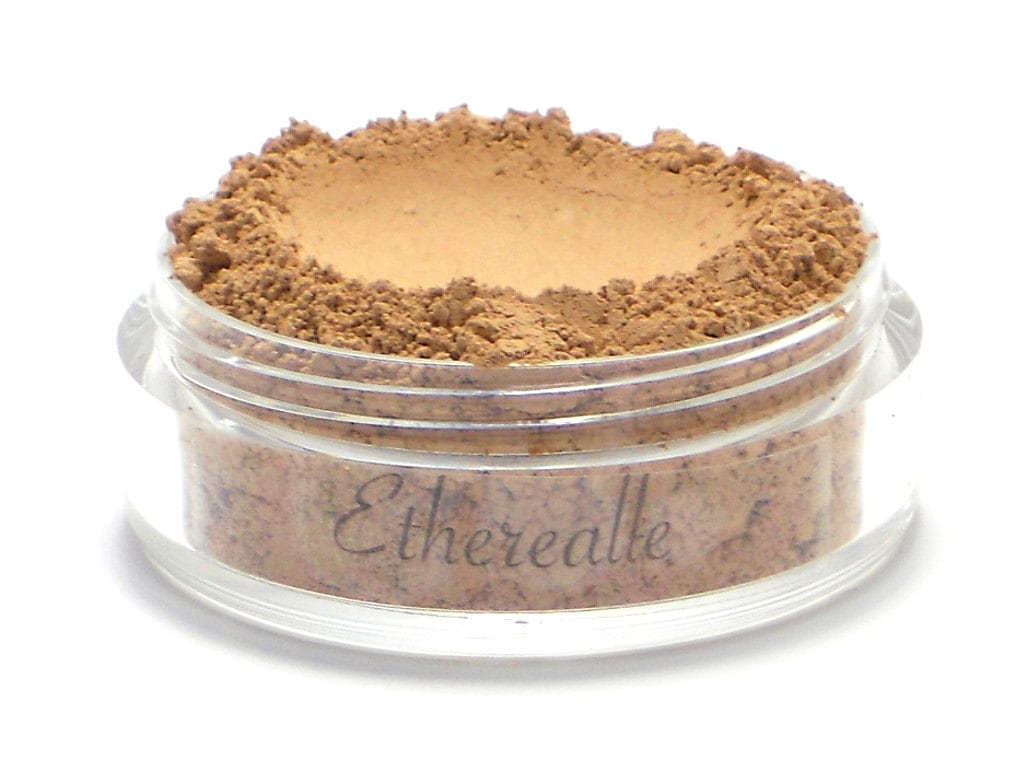 Vegan Mineral Powder Foundation Mittlere "Walnuss' Nuance, Für Empfindliche Haut | 7G Glas von Etsy - Etherealle