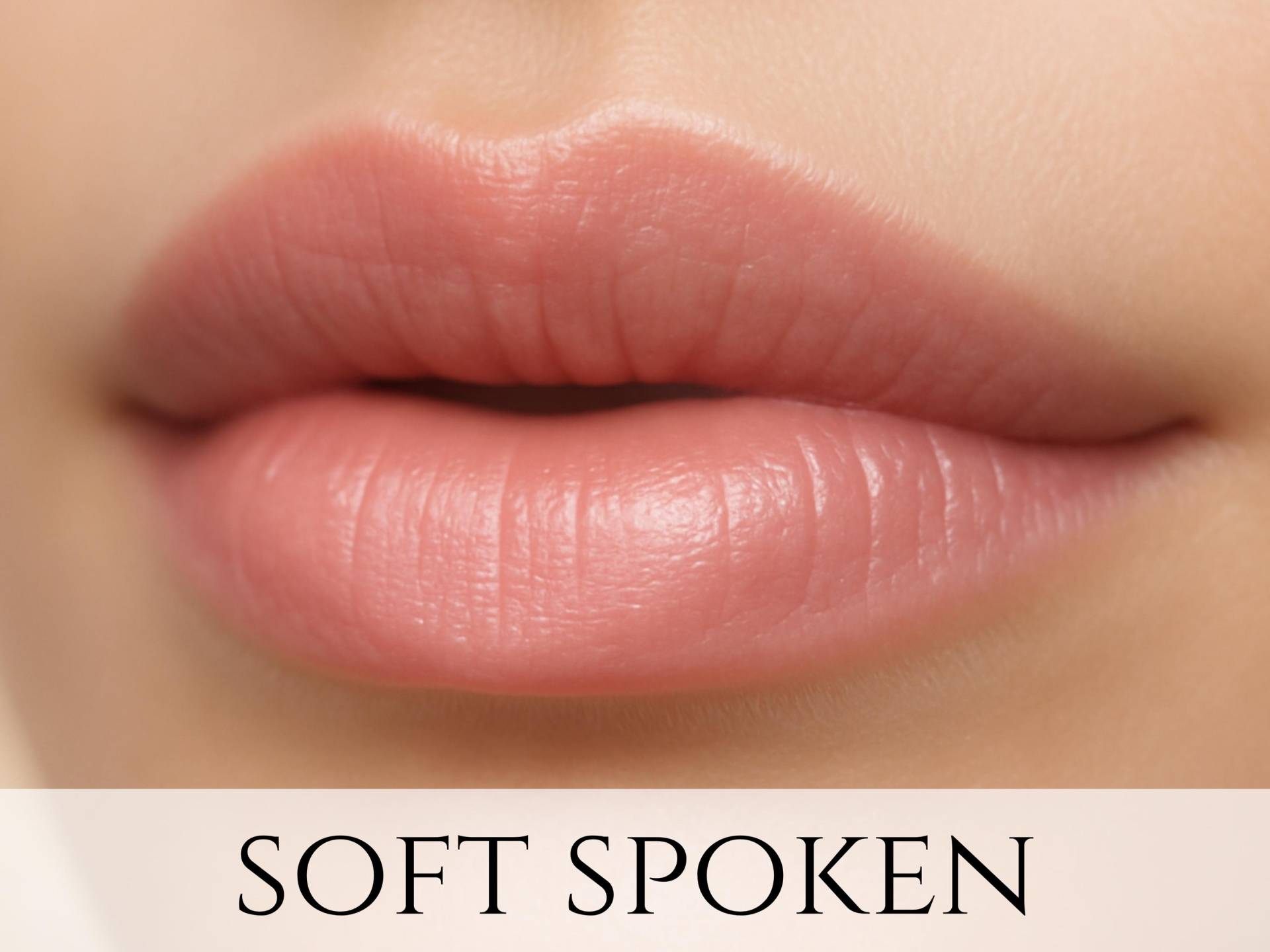 Veganes Lippenstift Muster - "Soft Spoken" Pfirsich Rosa Natürliches Make-Up von Etsy - Etherealle