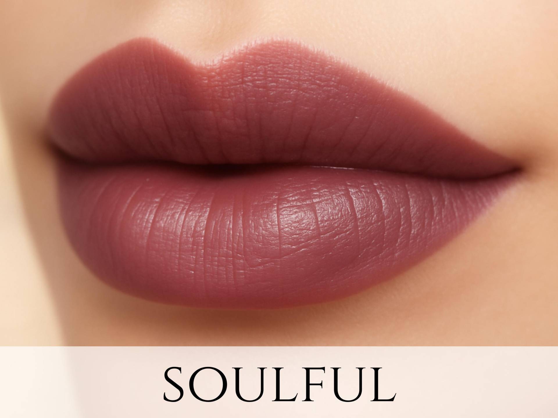 Veganes Lippenstift Muster - "Soulful" Braun Lila Mauve Mineral Make Up." von Etsy - Etherealle
