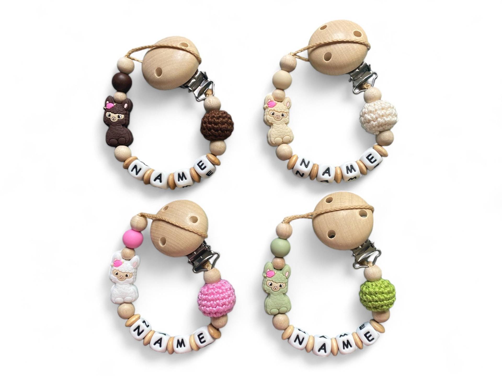 Personalisierte Schnullerkette Mit Namen - Alpaka Für Baby Geschenk Zur Geburt & Taufe Schnullerband Häkelperle Personalisierte Schnullerkette Mit Namen - Alpaka Für Baby Geschenk Zur Geburt & Taufe Schnullerband Häkelperle von Etsy - EulenshopVonBiene