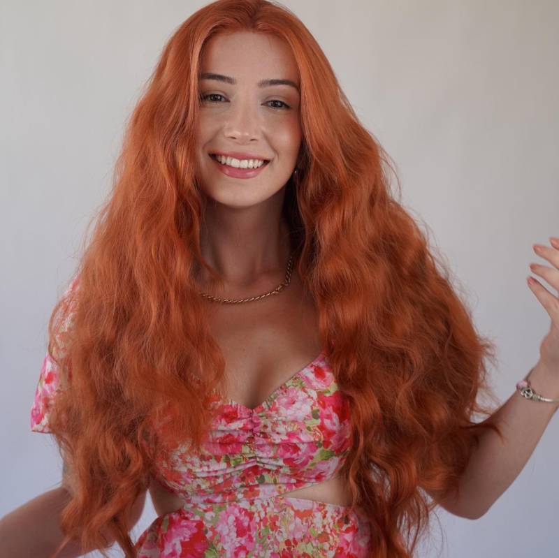 Ginger Red Wavy 13x4 Lace Front Perücke Cosplay Merida von Etsy - Evanesswigs