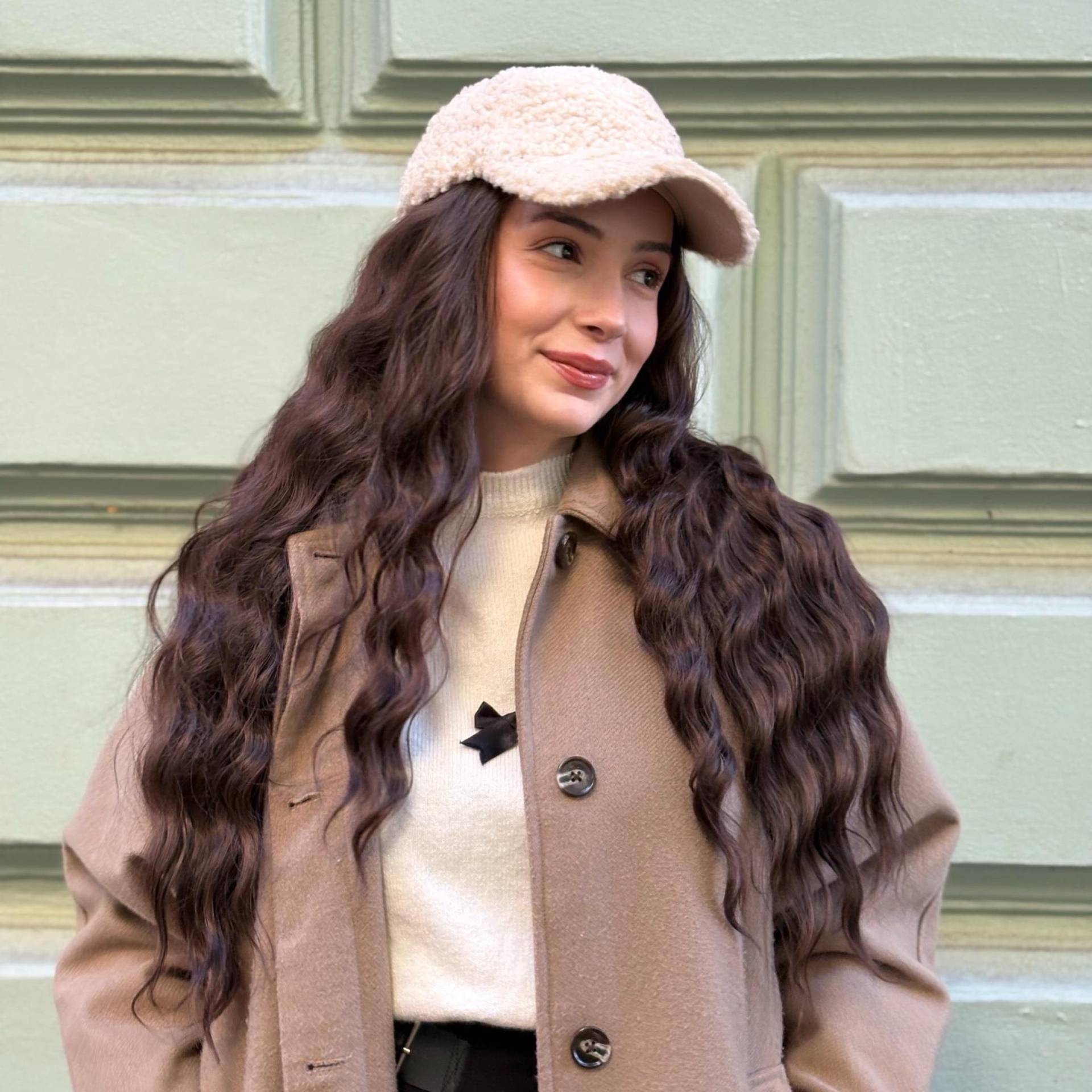 Lange Natürliche Braune Gewellte Spitze-Front-Perücke Für Frauen Glueless Perücke von Etsy - Evanesswigs
