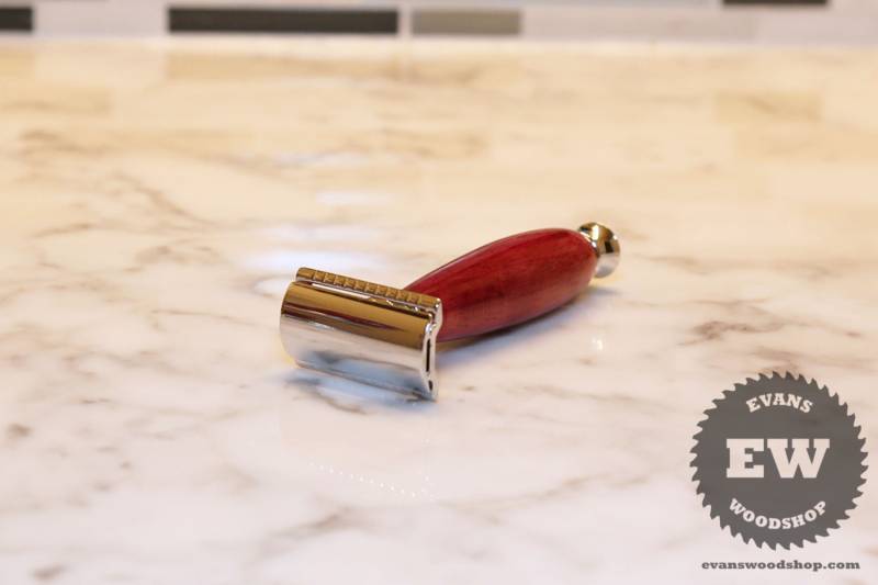 Rasieren Rasiermesser - Handgefertigte Mahagoni Holz Rasierhobel/Mach 3/Gillette Fusion von Etsy - EvansWoodshopCo