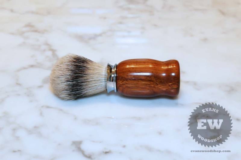 Rasierpinsel - Rosenholz Handgemachter Reiner Dachshaarpinsel Für Nassrasur Vatertagsgeschenk, Trauzeugengeschenk, Herrengeschenk von Etsy - EvansWoodshopCo