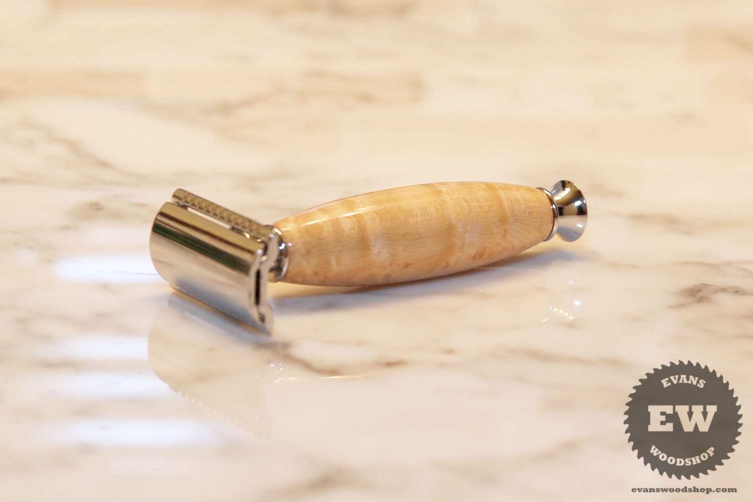 Rasur Razor - Handgemachte Birdseye Maple Wood Rasierer/Mach 3/Gillette Fusion von Etsy - EvansWoodshopCo