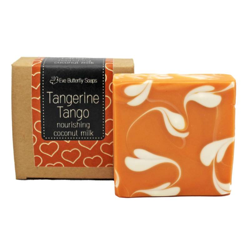Naturseife "Tangerine Tango" | Milchseife, Mandarinenduft, Mit Kokosmilch von Etsy - EveButterflySoaps