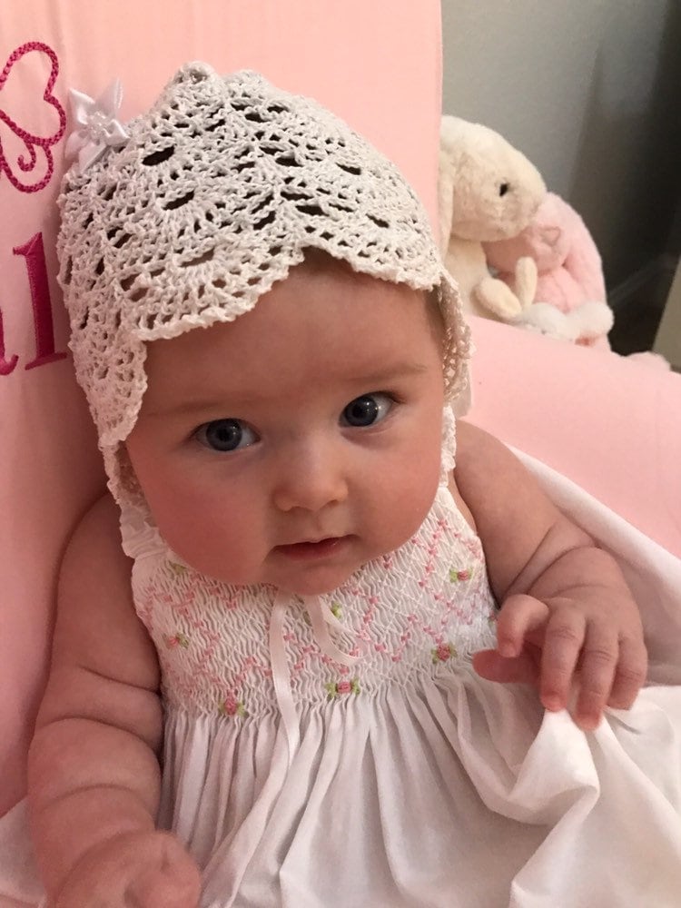 Häkelspitze Baby Haube, Taufe, Segen, Erbstück, Säugling Mädchen Kleidung, Neugeborene Bis Drei Monate Alt, Romantisch von Etsy - EverythingsSewMom