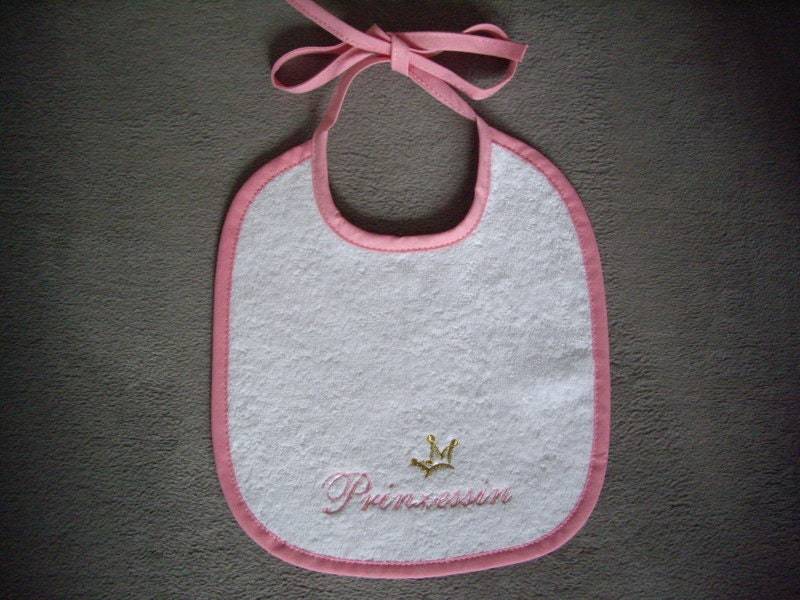 Kinder-Baby-Lätzchen-Bestickt Mit Prinzessin von Etsy - ExclusiveStickereien